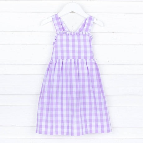 Lavender Check Mia Dress
