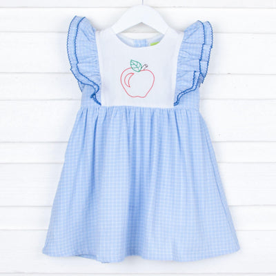 Apple Alice Dress Blue Plaid