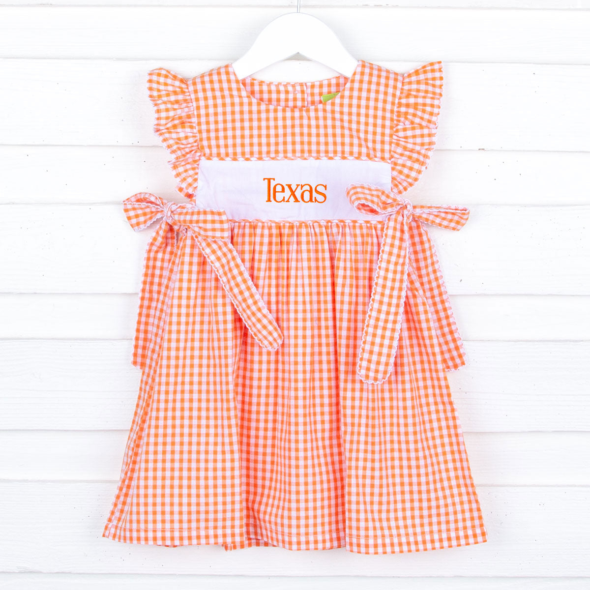 Orange Gingham Avery Dress