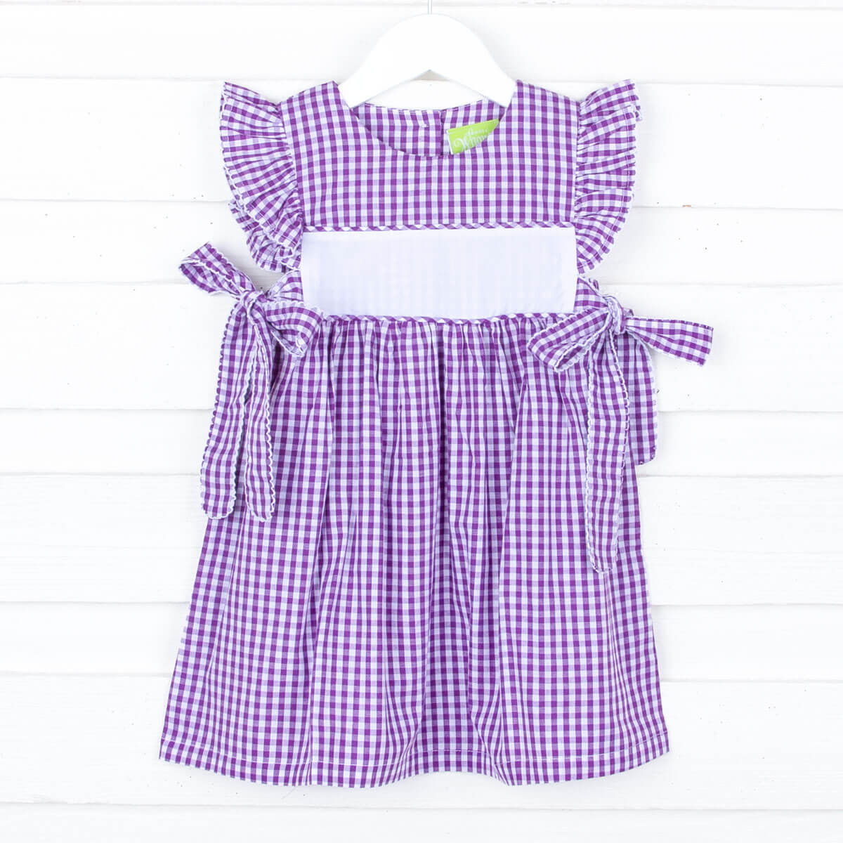 Purple Check Avery Dress