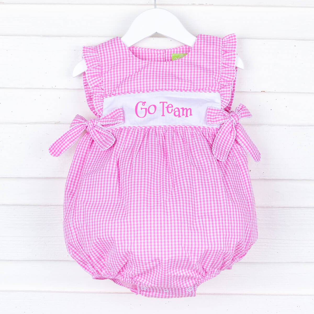 Pink Gingham Avery Bubble
