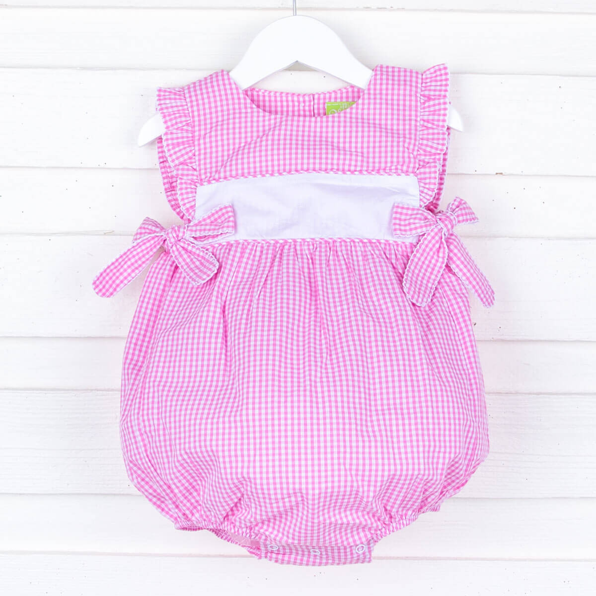 Pink Gingham Avery Bubble