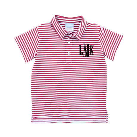 Maroon Stripe Polo