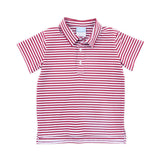 Maroon Stripe Polo