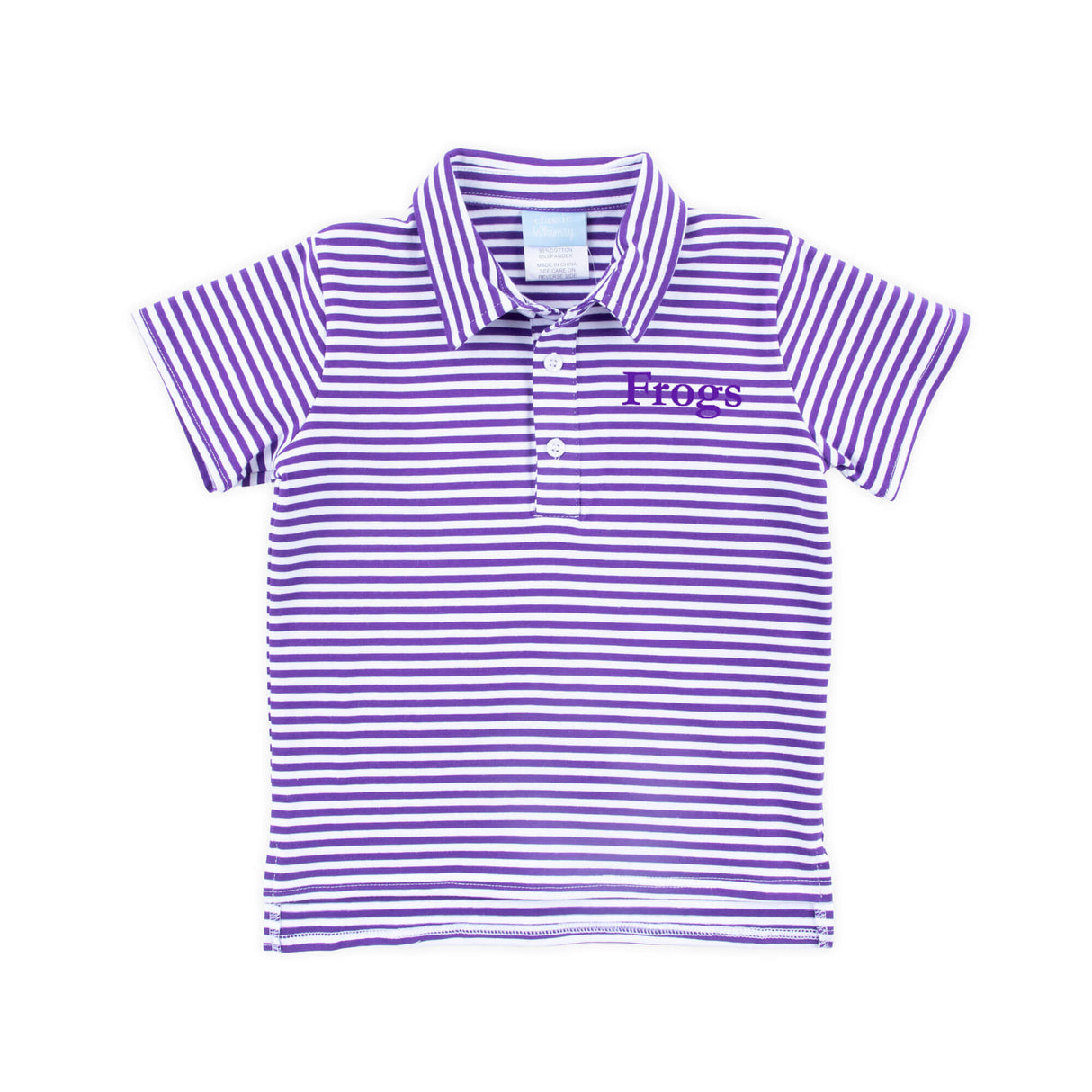 Purple Stripe Polo