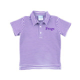 Purple Stripe Polo