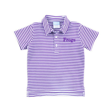 Purple Stripe Polo