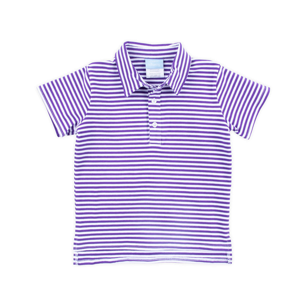 Purple Stripe Polo