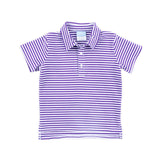 Purple Stripe Polo