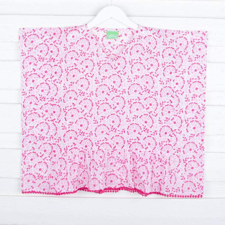 Pink Print Swim Cover Up