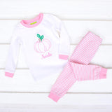 Delightful Pumpkin Pink Stripe Pajamas