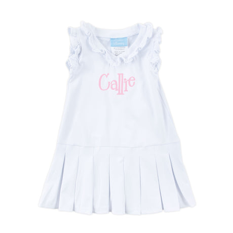 White Ruffle Tennis Dress