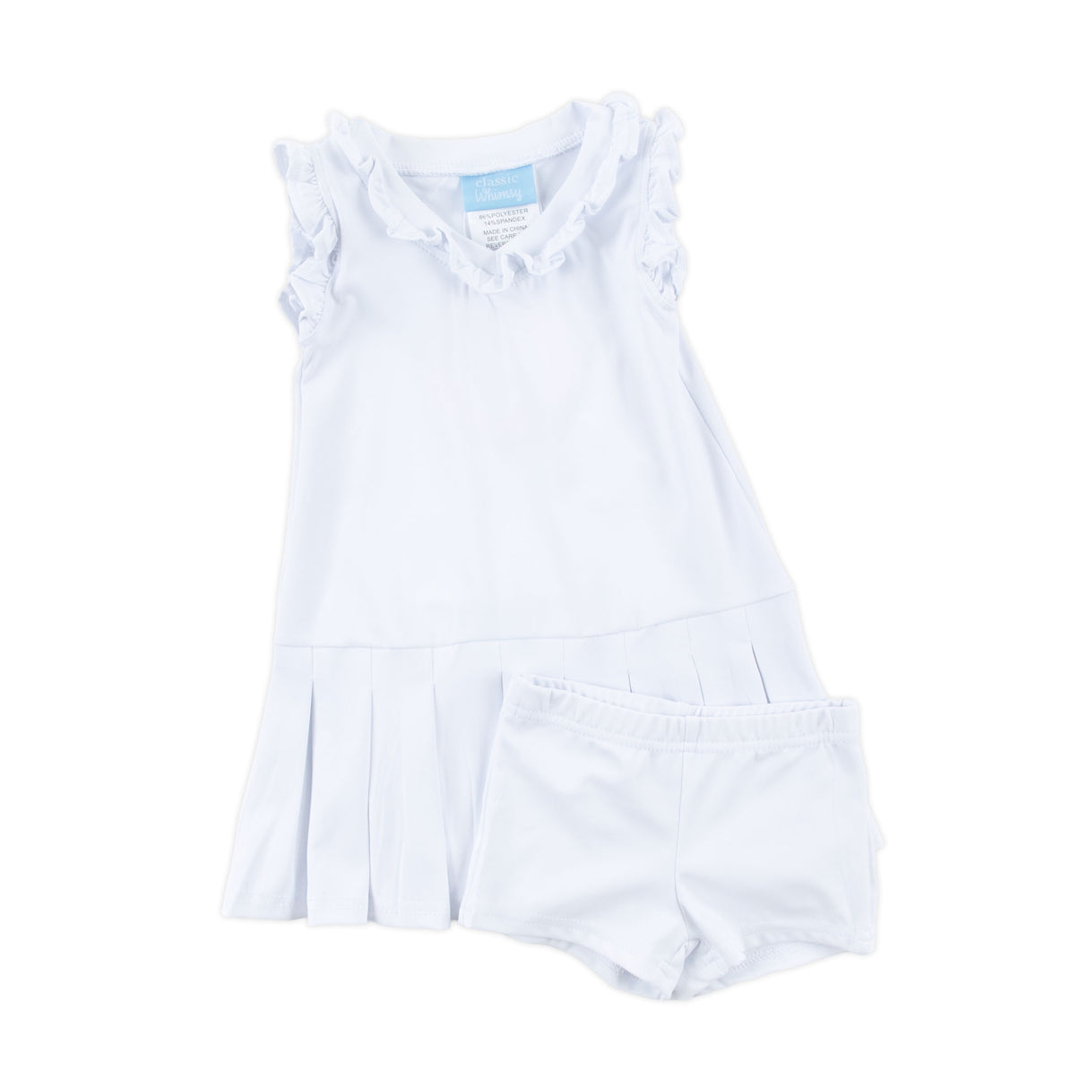 White Ruffle Tennis Dress