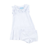 White Ruffle Tennis Dress