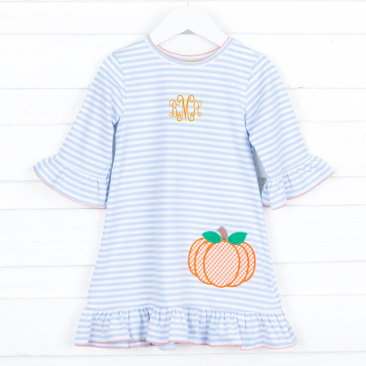 Pumpkin Light Blue Milly Dress