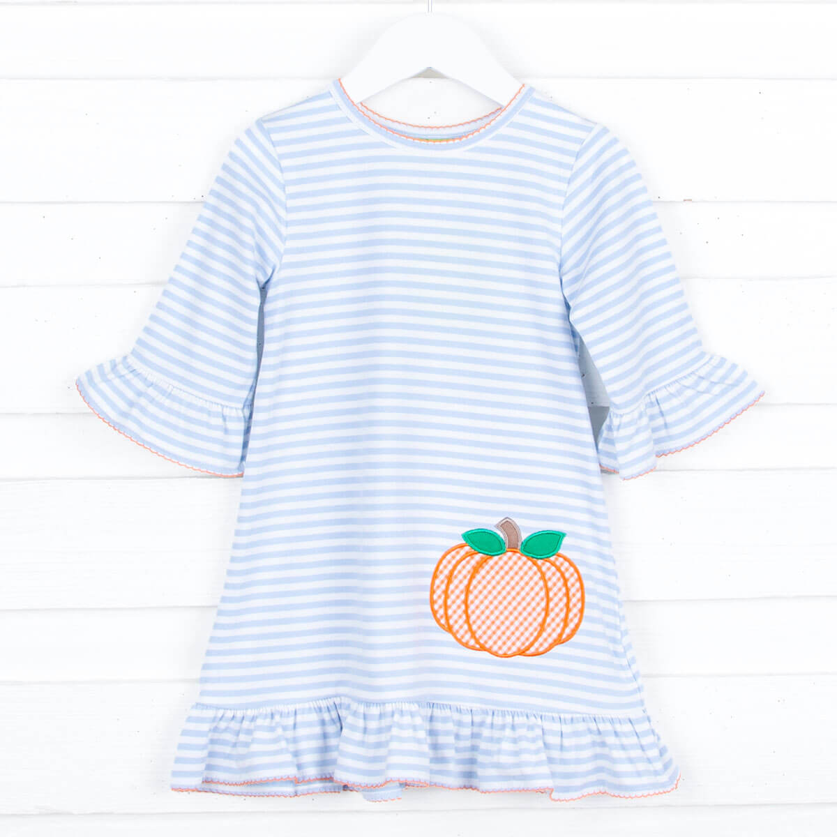 Pumpkin Light Blue Milly Dress