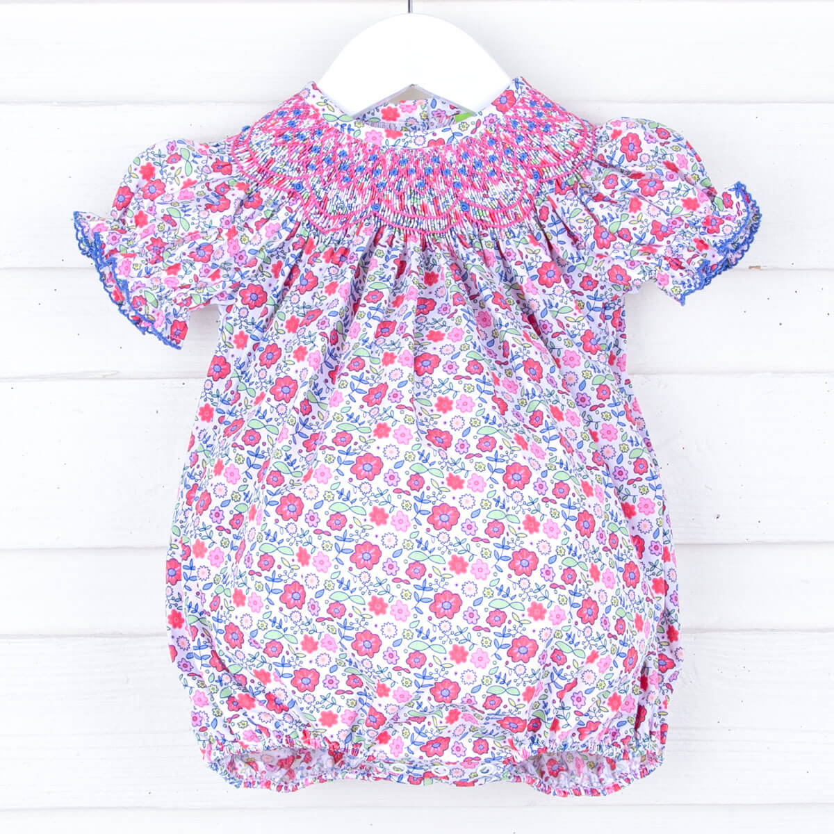 Fall Floral Smocked Bishop Bubble Classic Whimsy Fall Floral Smocked Bishop Bubble Classic Whimsy