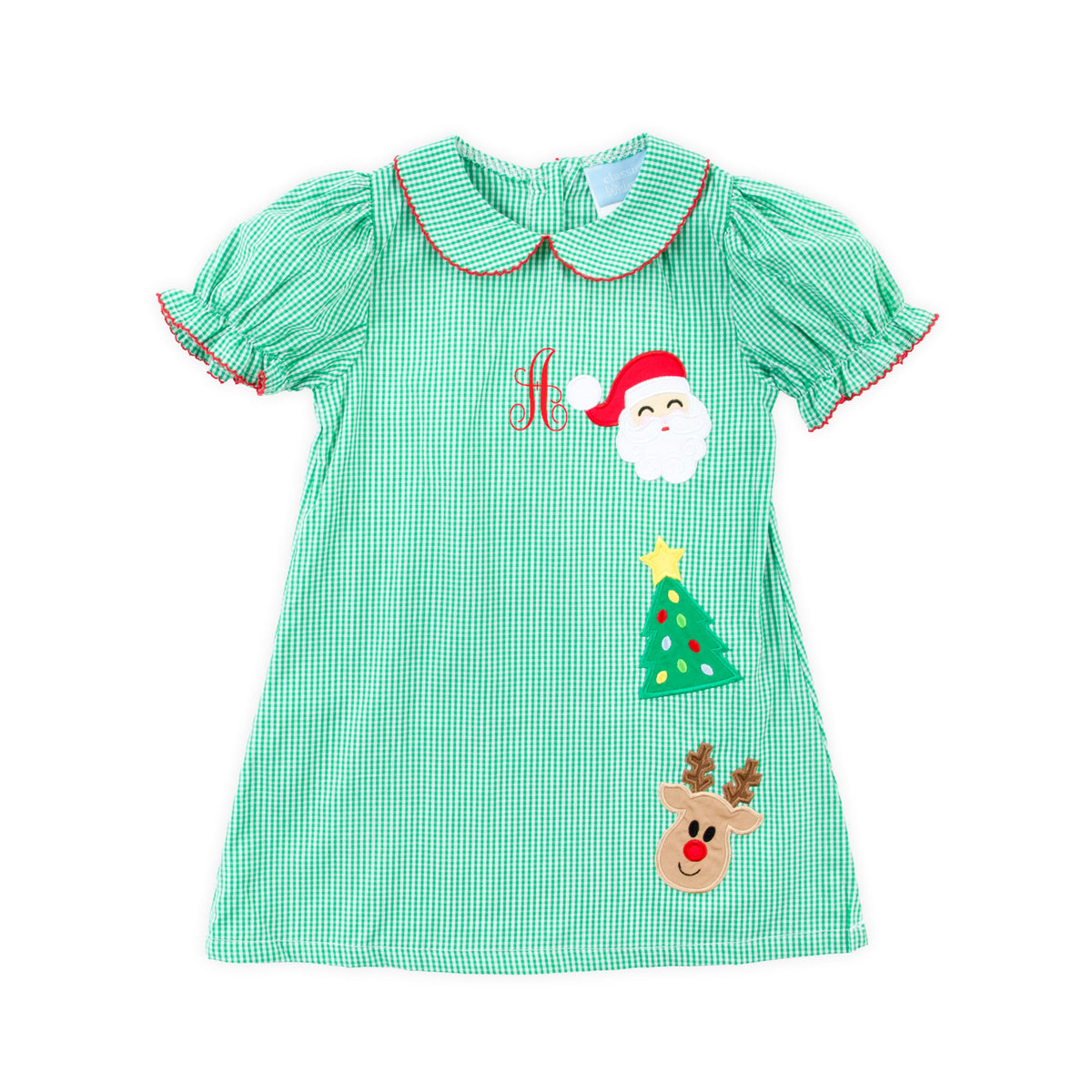 Christmas Cheer Green Sally Dress