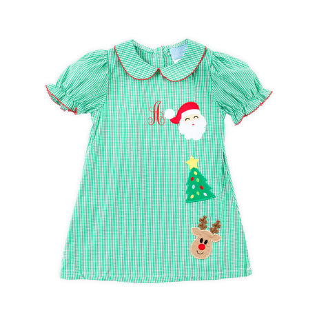 Christmas Cheer Green Sally Dress