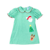 Christmas Cheer Green Sally Dress