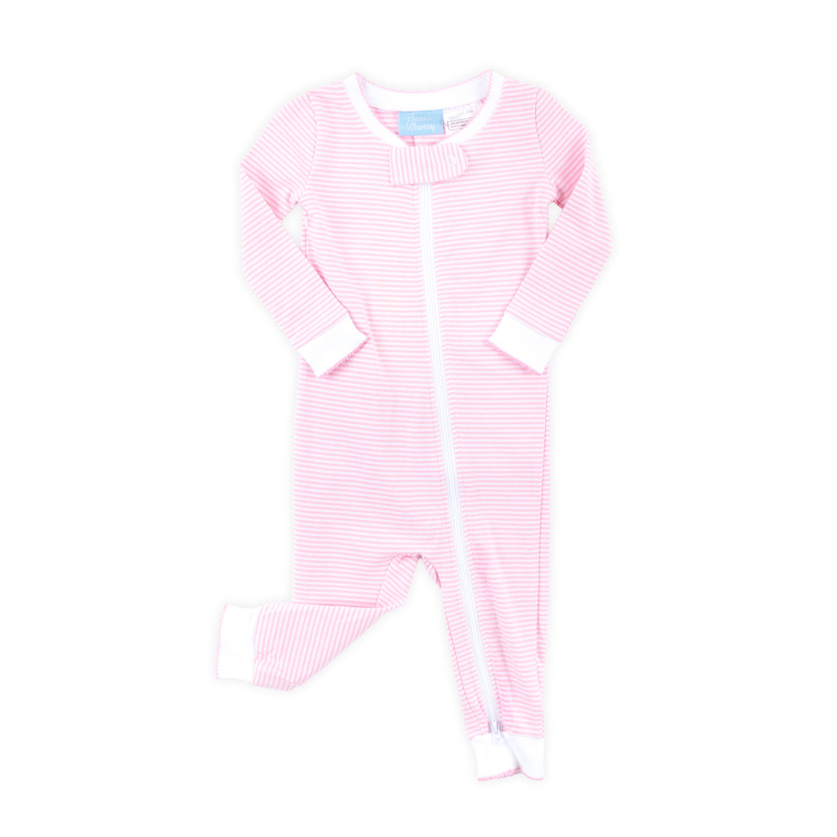 Pink Stripe Zip Sleeper