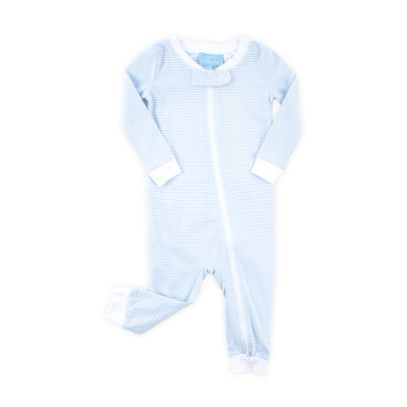 Light Blue Stripe Zip Sleeper