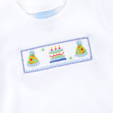 Birthday Smocked Short Sleeve Shirt