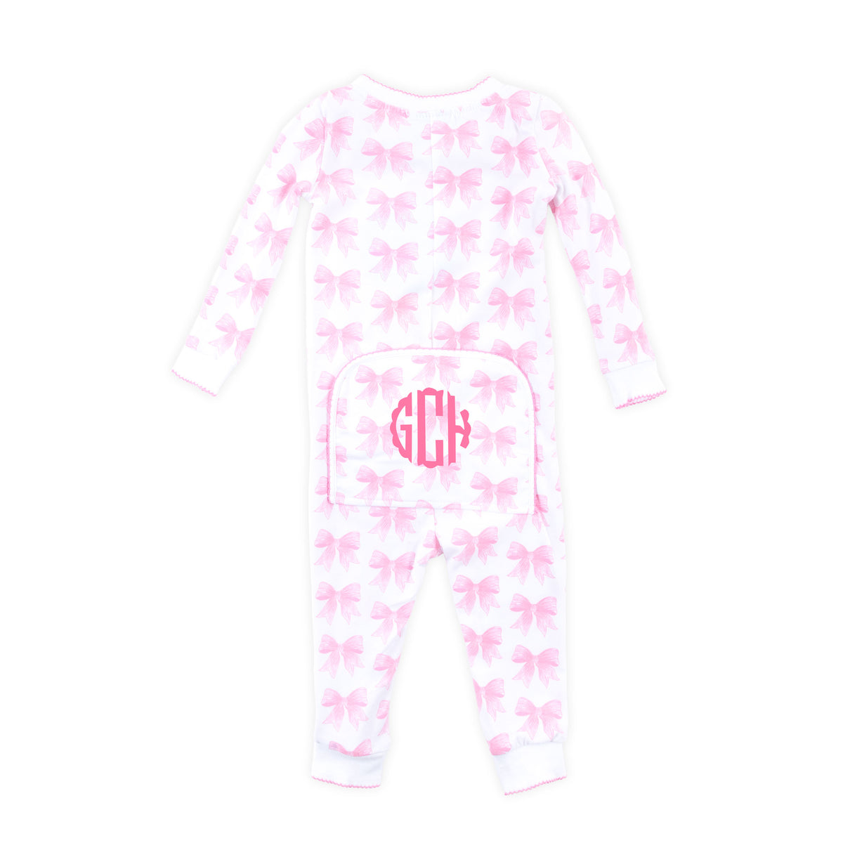 Pink Bow Zip Sleeper