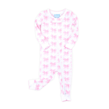 Pink Bow Zip Sleeper