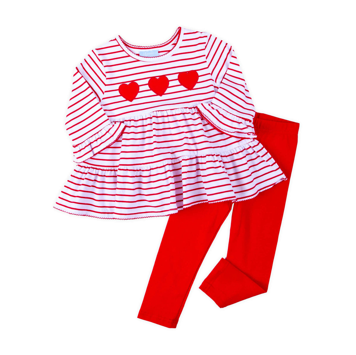 Sweet Valentine Red Stripe Callie Legging Set