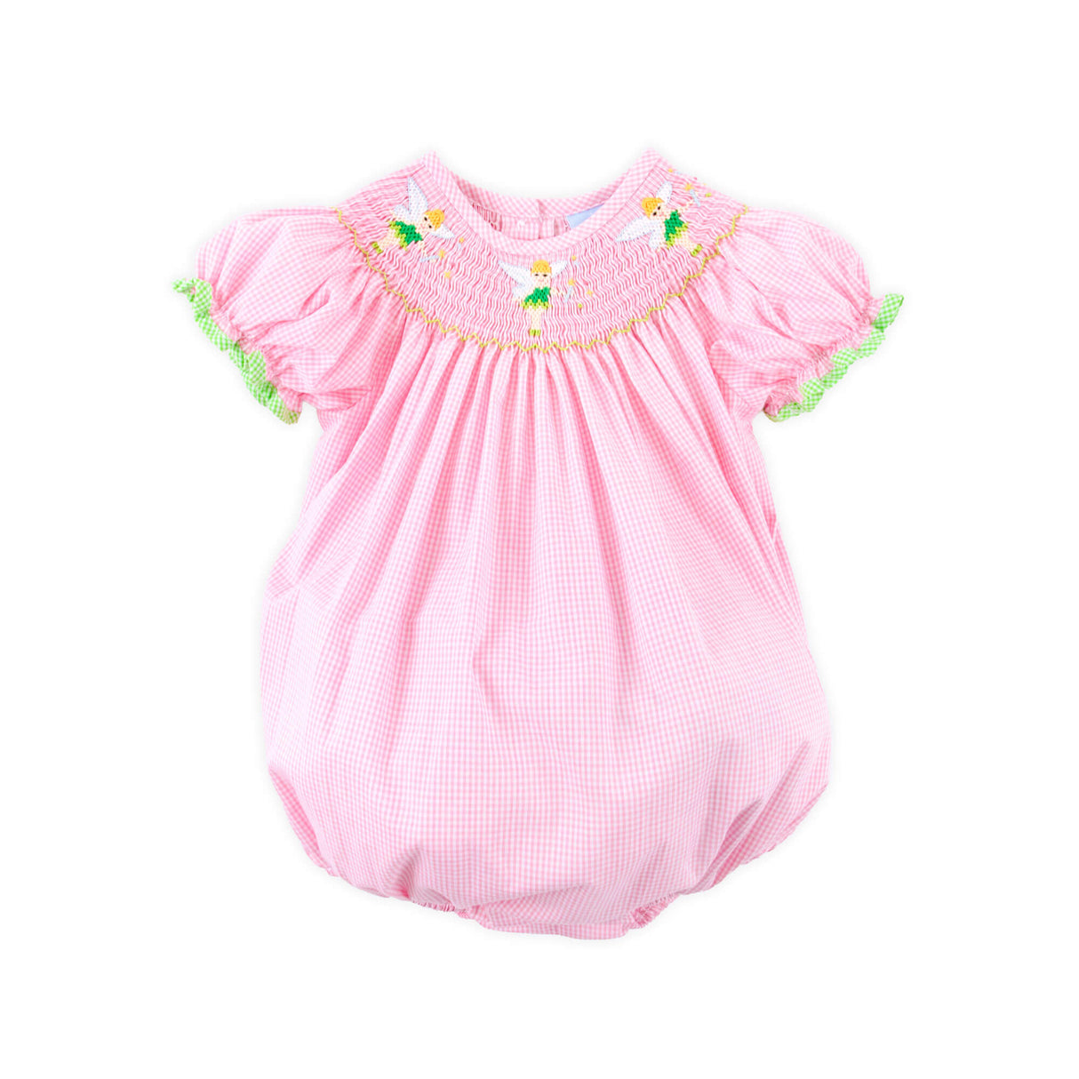 Neverland Fairy Pink Smocked Bubble