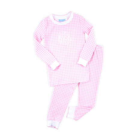 Pink Gingham Pajamas