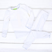 Solid White with Color Trim Pajamas