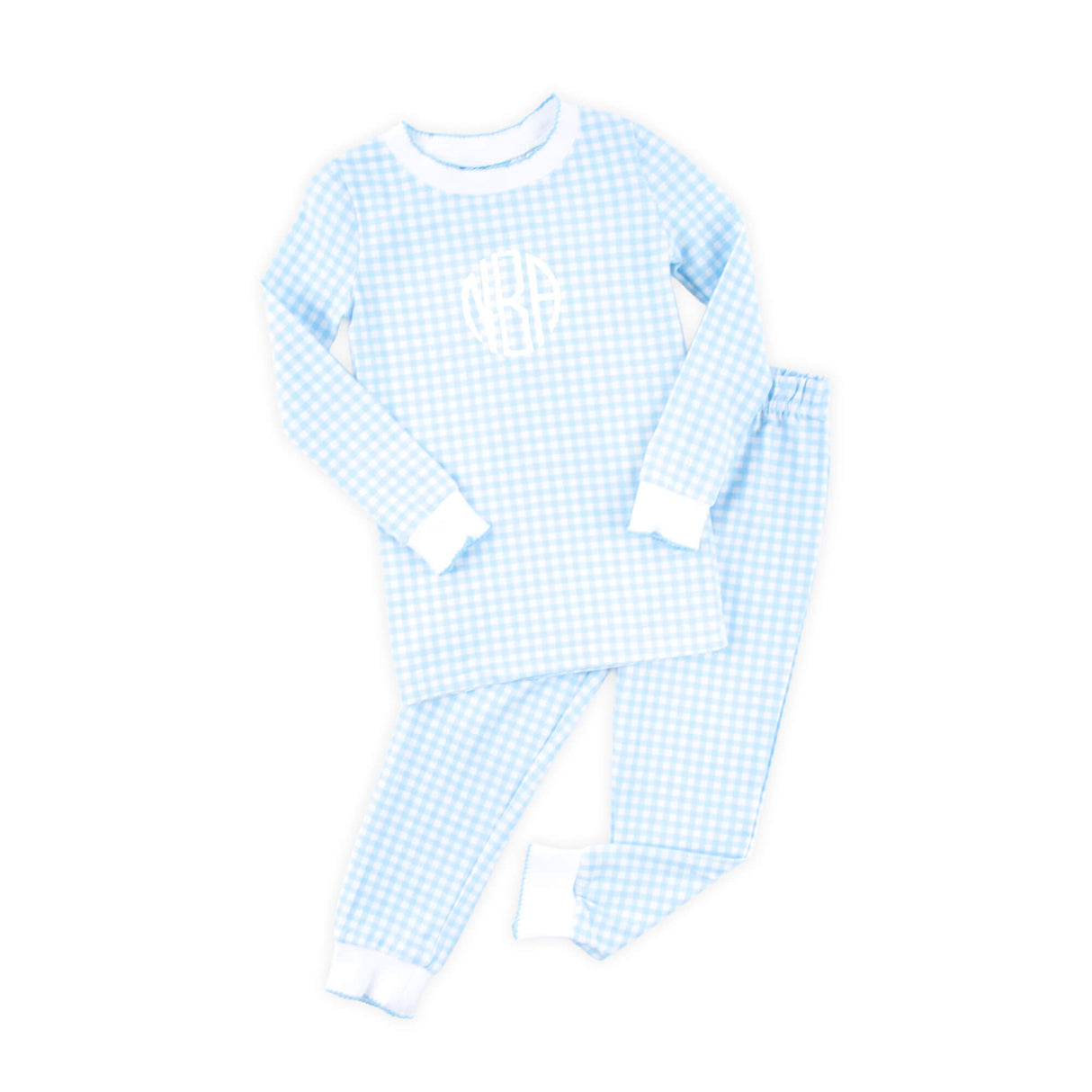 Blue Gingham Pajamas