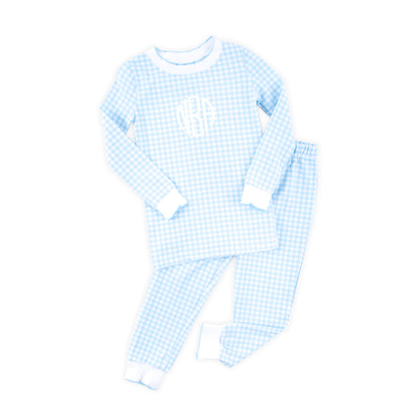 Blue Gingham Pajamas