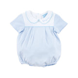 Blue Stripe Collared Bubble