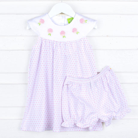 Pink Polka Dot Lindsey Dress