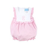 Pink Stripe Knit Bib Bubble