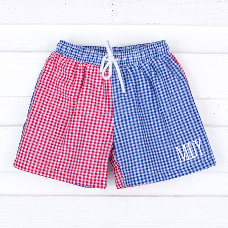 Red, White & Blue Swim Trunks