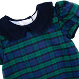 Hamilton Plaid Navy & Green Sally Dress