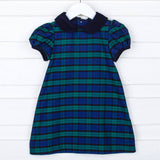 Hamilton Plaid Navy & Green Sally Dress