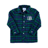 Hamilton Plaid Navy & Green Button Down Shirt