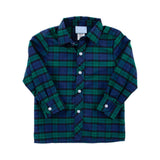 Hamilton Plaid Navy & Green Button Down Shirt