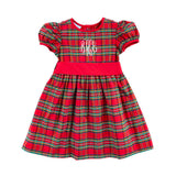 Manchester Plaid Red Sash Dress