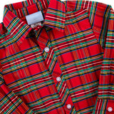 Manchester Plaid Red Button Down Shirt