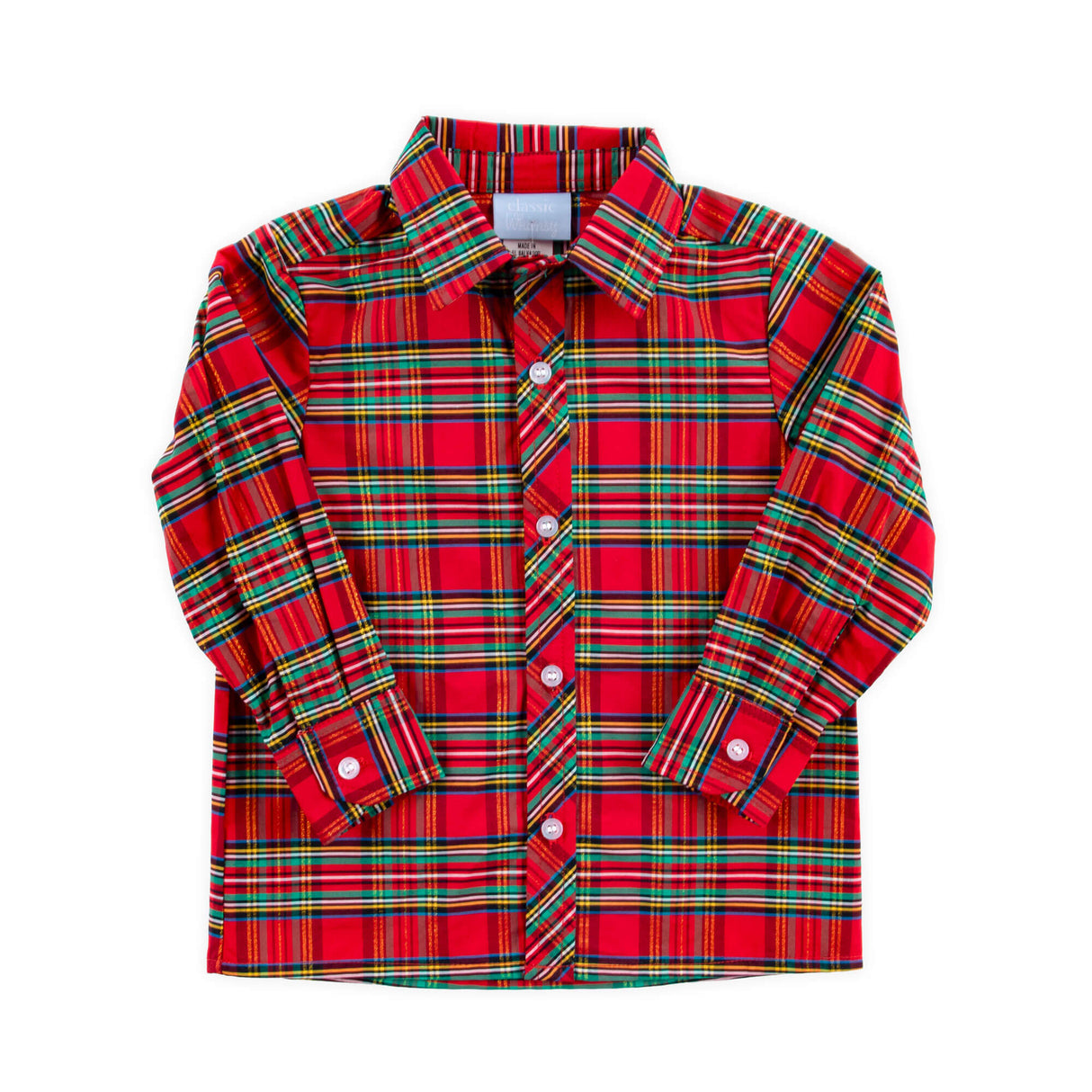 Manchester Plaid Red Button Down Shirt