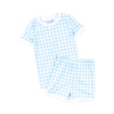 Gingham Short Pajamas Blue
