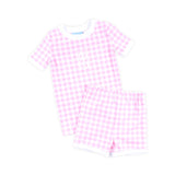 Gingham Short Pajamas Pink