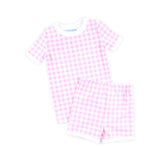 Gingham Short Pajamas Pink
