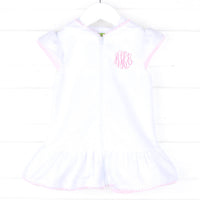 Pink Pom Pom Swim Cover Up